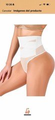 Women’s High-Waisted Shapewear Brief 3XL White Solid Waist/Abdomen