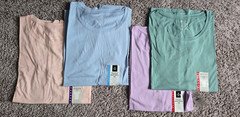 Women's Ladies Essential Solid Tee Shirt Short Sleeve Crew Neck Casual Top NWT