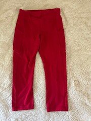 Women's Lululemon Red Leggings Size 6