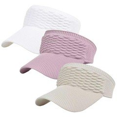 Women's UV Protection Sun Visor Hat Adjustable Breathable Beach Sports Cap