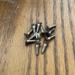 Wood Screws Flat Head Slotted  #6 X 1/2”  American Made Old Store Stock Nickel
