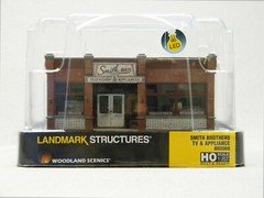 WOODLAND SCENICS HO SCALE SMITH BROTHERS TV & APPLIANCE STORE BR5069 WDS5069 NEW