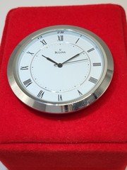 [WORKS] 55" Bulova Quartz Stainless & Glass Minimalist Retro