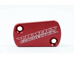 Works Connection Clutch Master Cylinder Cover Red Honda CRF450R/RX CNC Billet