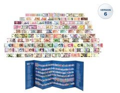 World Currency Collecting Set w/ 100 Pieces Set, Version 6, Map and COA Included