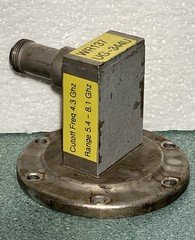 WR-137 to Type N Female - Waveguide to Coax Adapter - UG-344/U  - 5.4 to 8.1 Ghz