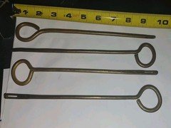 WWII British Military Enfield  Webley Revolver Cleaning Rod Original BRASS LARGE