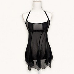 Y2K Victoria's Secret Medium Babydoll Chemise Sheer Witchy Whimsy Goth Fairy