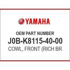 Yamaha COWL, FRONT (RICHBRWN MET) J0B-K8115-40-00 OEM NEW