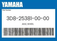 Yamaha Genuine Axle, Wheel - 3D8-25381-00-00