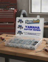 Yamaha Raptor Bolt Kit, 250 Pc, OEM Spec Fasteners, Brilliant Silver Zinc