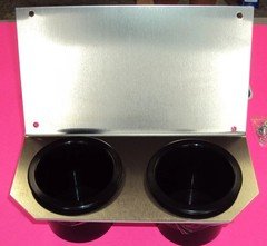Yamaha Rhino Center Dash Mounting Plate Dual Cup Drink Holder Aluminum. WOW