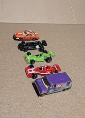 Yatming Diecast Car Lot Of 5 - BEATER/DAMAGED LOT - For Parts