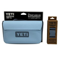YETI Dry 1L Gear Pouch – Big Sky Blue Retired Color – Includes Strap FINAL STOCK