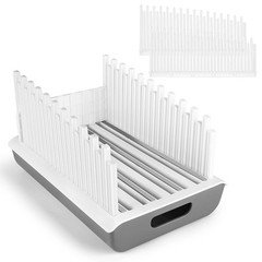 YONGAIJIA Bread Slicer Guide for Homemade with Medium, White and Grey