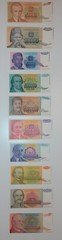 Yugoslavia 1993 Hyperinflation - Complete Edition - 5.000 to 500 Billion Dinars