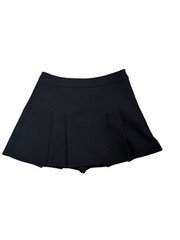 ZARA Classic Women's‎ Black Box Pleats Mini Skirt Shorts size S 26 Skirt