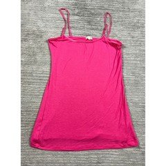 Zenana Outfitters Camisole Womens L Hot Pink RT-8000 Adjustable Strap Rayon Tank
