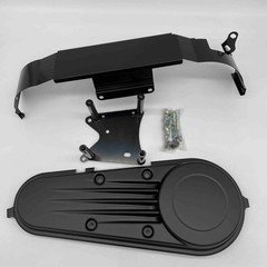 ZERO ENGINEERING 3" OPEN BELT COVER BLACK "MINOR BLEMISH" - H-5-38-2 [NOS]