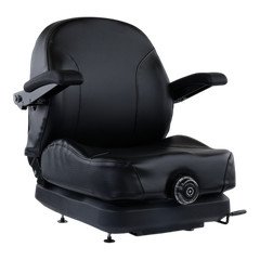 Zero-Turn Black Mower Seat Compatible w/Exmark Equipment - 116-8912