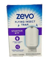 Zevo Flying Insect Trap Starter Kit. 1 Device & 1 Refill Cartridge