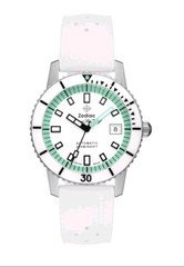 Zodiac Super Sea Wolf Automatic Diver 40mm White/Green Sapphire 