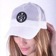 Zyia White Mesh Trucker Hat O/S